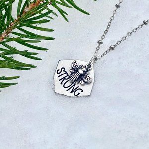 Bee Strong Necklace